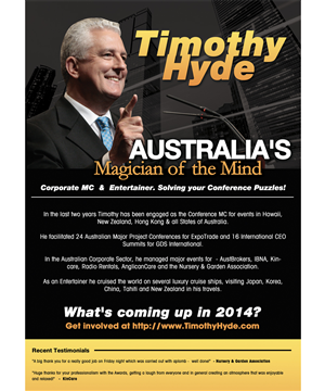 Timothy Hyde - Corporate MC & Entertainer | Flyer-Design von jeffdefy