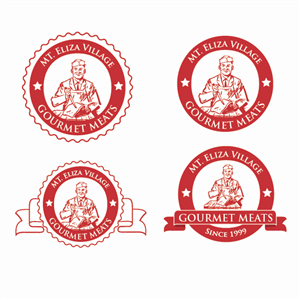 Logo Design by Buly for village gourmet meats | Design #3324995