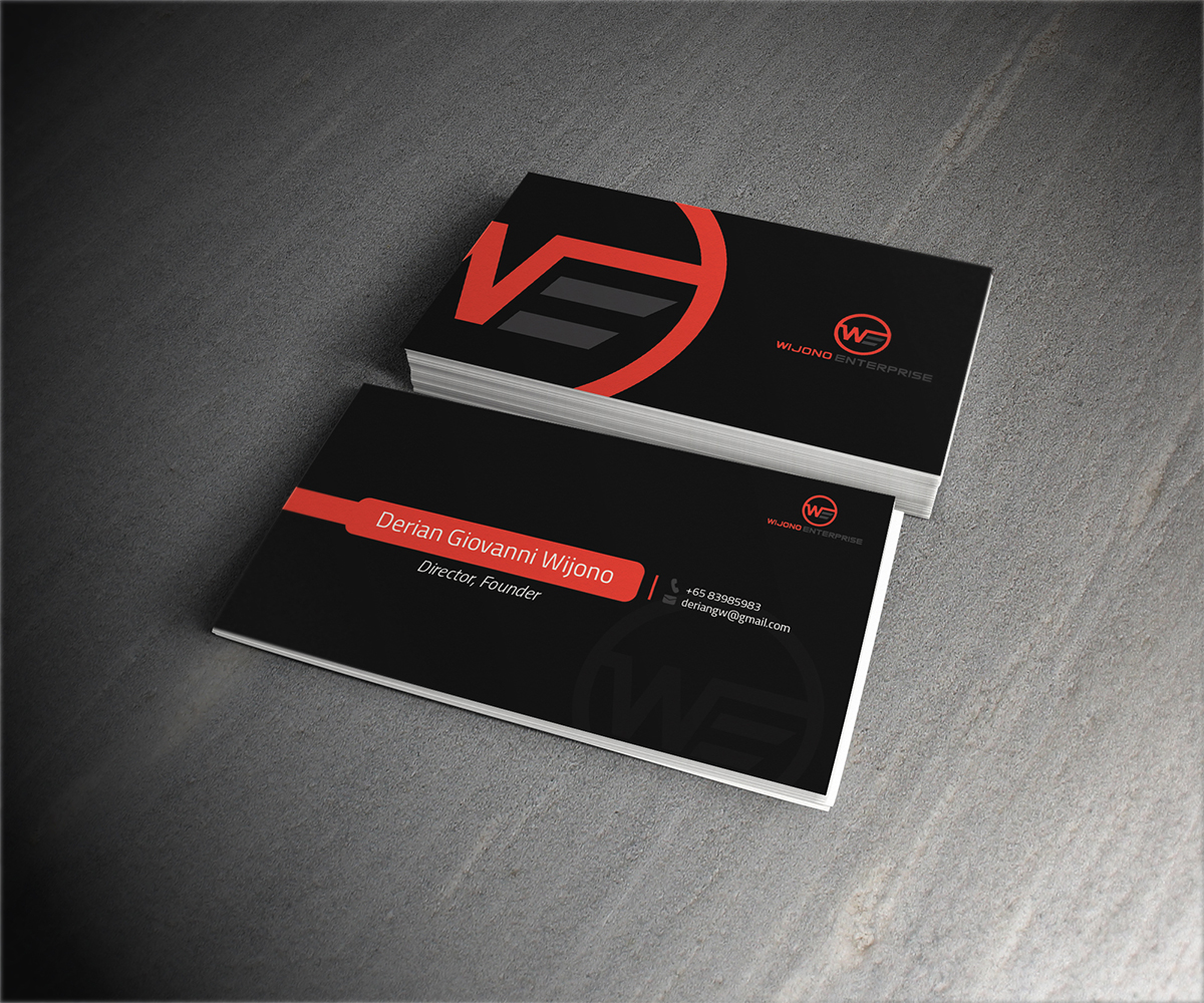 Business Card Design by Owtee-TheDreamer. for Wijono Enterprise. Pte. Ltd | Design #3361906