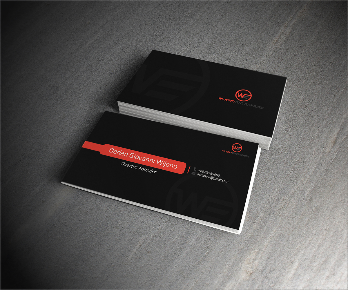Business Card Design by Owtee-TheDreamer. for Wijono Enterprise. Pte. Ltd | Design #3361946