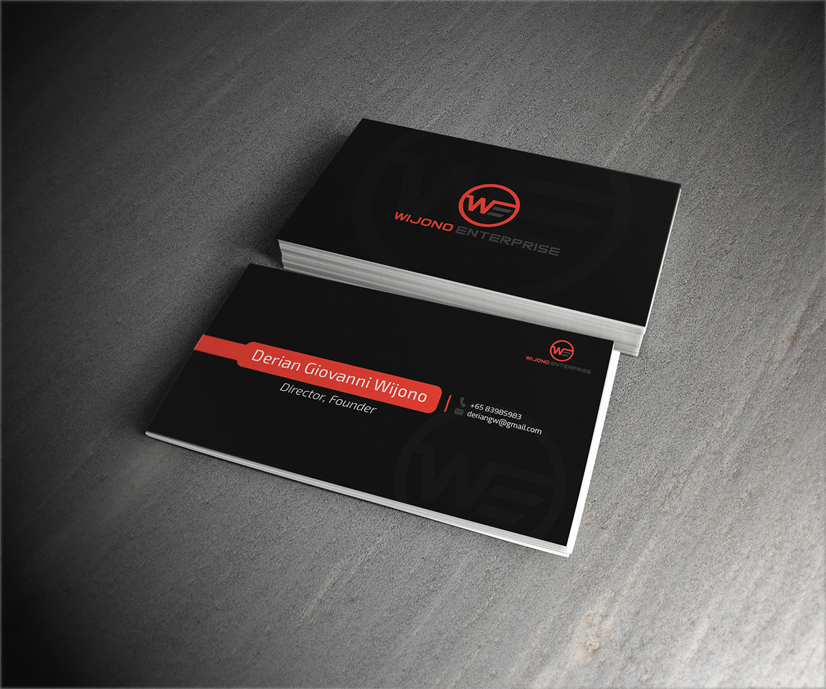 Business Card Design by Owtee-TheDreamer. for Wijono Enterprise. Pte. Ltd | Design #3365445