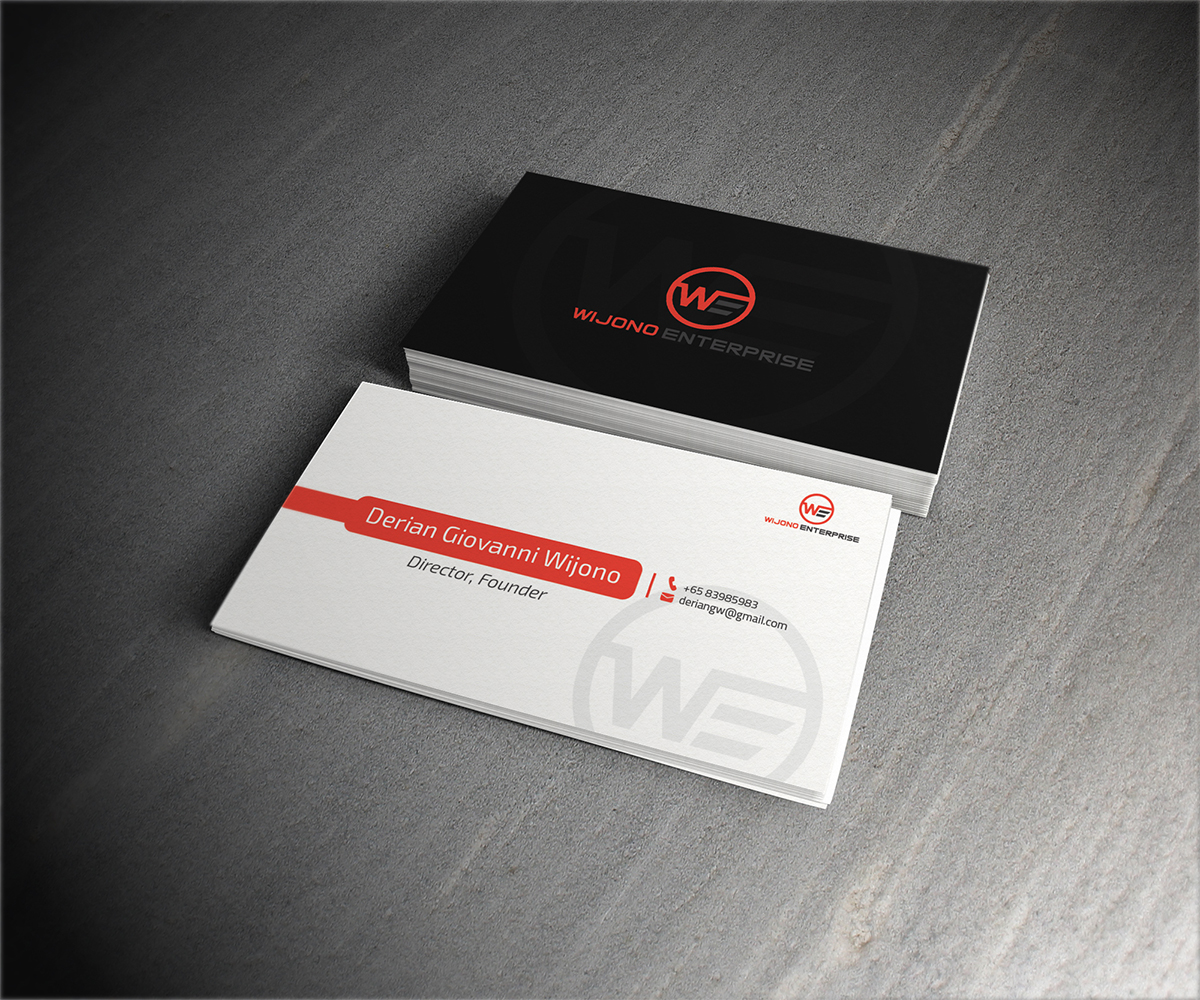 Business Card Design by Owtee-TheDreamer. for Wijono Enterprise. Pte. Ltd | Design #3368835