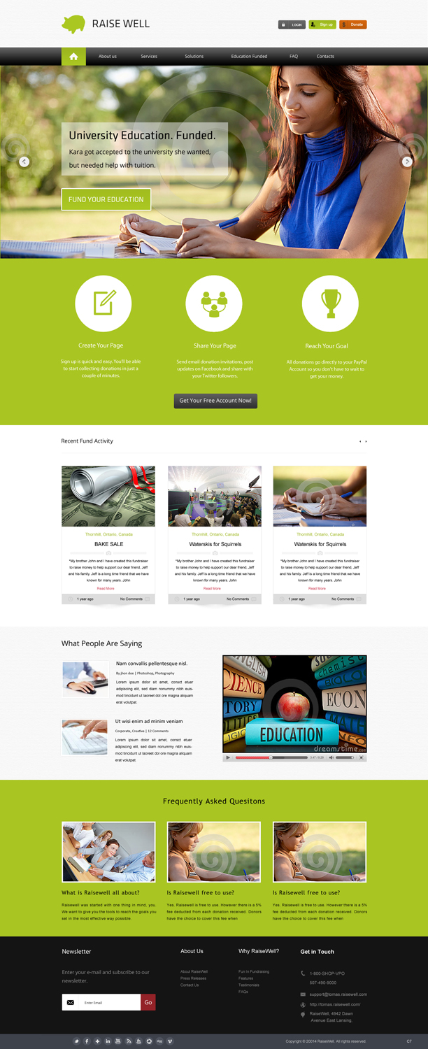 Web Design by pb for this project | Design #3312879