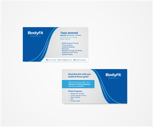 Business Card Design Project for Female Personal Trainer | Diseño de Tarjeta de Presentación por dsign