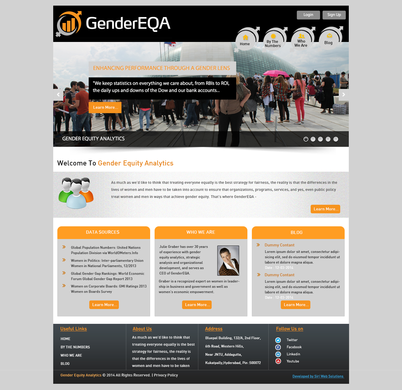 Diseño Web por kranthi.siriit para GenderEQA | Diseño #3328238