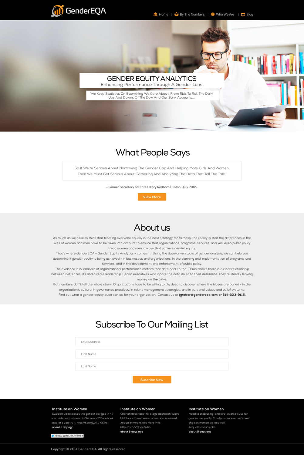 Web Design by TechWise for GenderEQA | Design #3315893