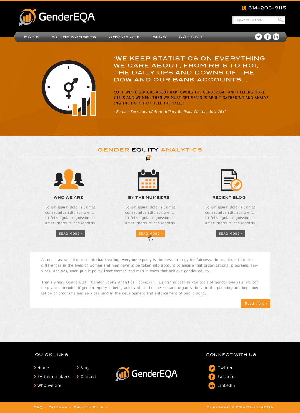 Web Design by JM for GenderEQA | Design #3329684