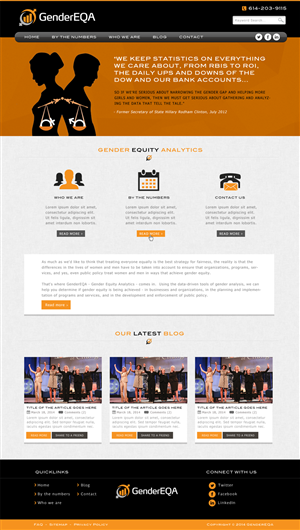 Diseño Web por JM para GenderEQA | Diseño: #3329886