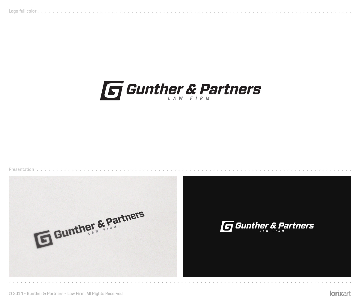 Law Firm Logo Design for Gunther & Partners Law Firm by lorixart