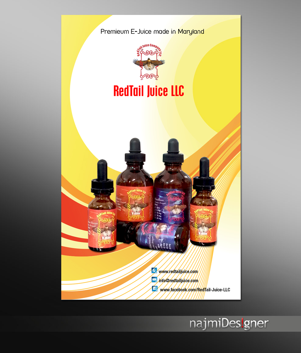 Diseño de Señalética por  Najmi para RedTail Juice LLC | Diseño #5198847