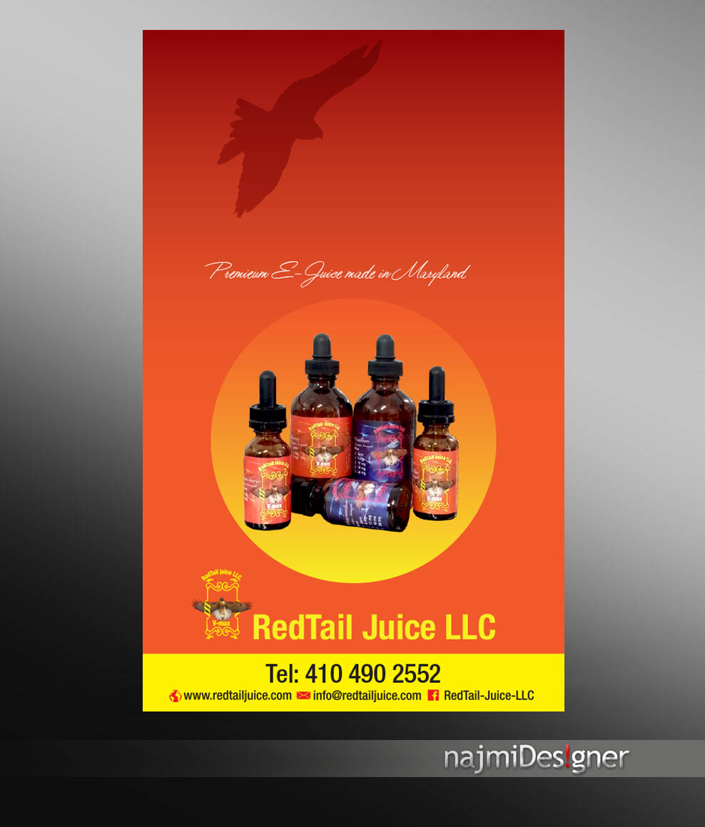 Design de Panneau par  Najmi pour RedTail Juice LLC | Design #5203427
