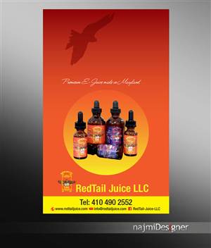 Diseño de Señalética por  Najmi para RedTail Juice LLC | Diseño: #5203427