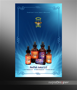 Signage Design by  Najmi for RedTail Juice LLC | Design: #5209565