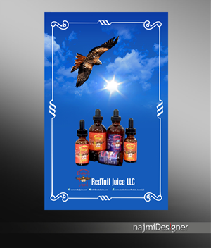 Signage Design by  Najmi for RedTail Juice LLC | Design: #5209678