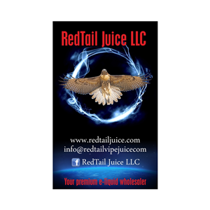 Premium E-Juice company in need of a graphic banner to hang in stores  | Signage Design by Gintale