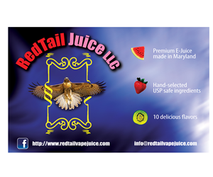 Premium E-Juice company in need of a graphic banner to hang in stores  | Signage Design by Buck Tornado