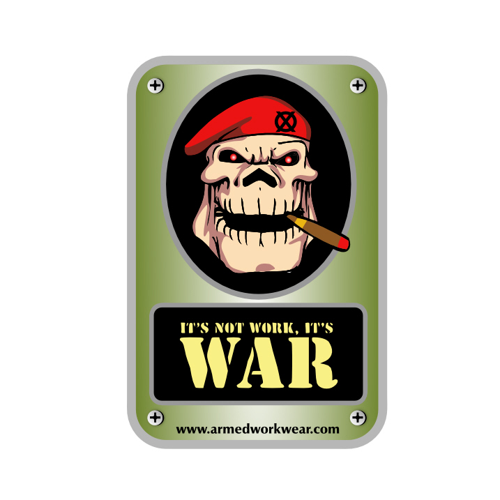Sticker Design by dv for Armed Work Wear | Design #3358998