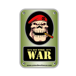Armed Work Wear Car Sticker | Sticker Design by dv
