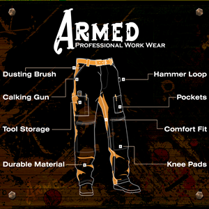 Sticker Design by Dizahyn for Armed Work Wear | Design #3385598
