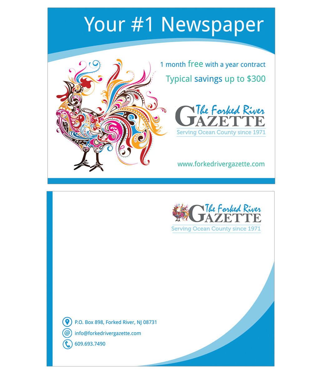 Postcard Design by Satyajit Sil Creations for The Forked River Gazette | Design #3376828