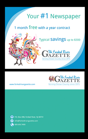 Postkarten-Design von Satyajit Sil Creations für The Forked River Gazette | Design: #3382635