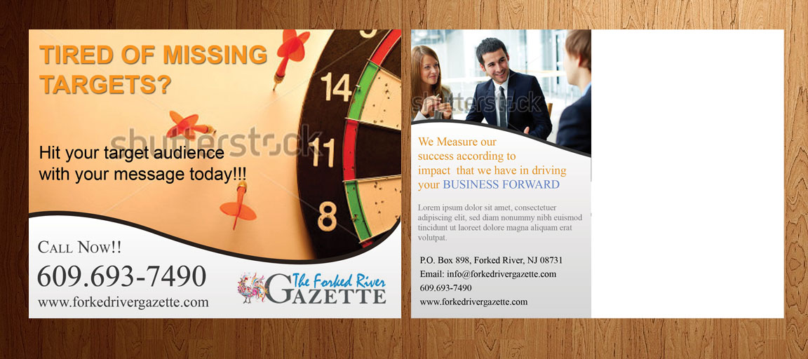 Postcard Design by uniquedesign10 for The Forked River Gazette | Design #3302321