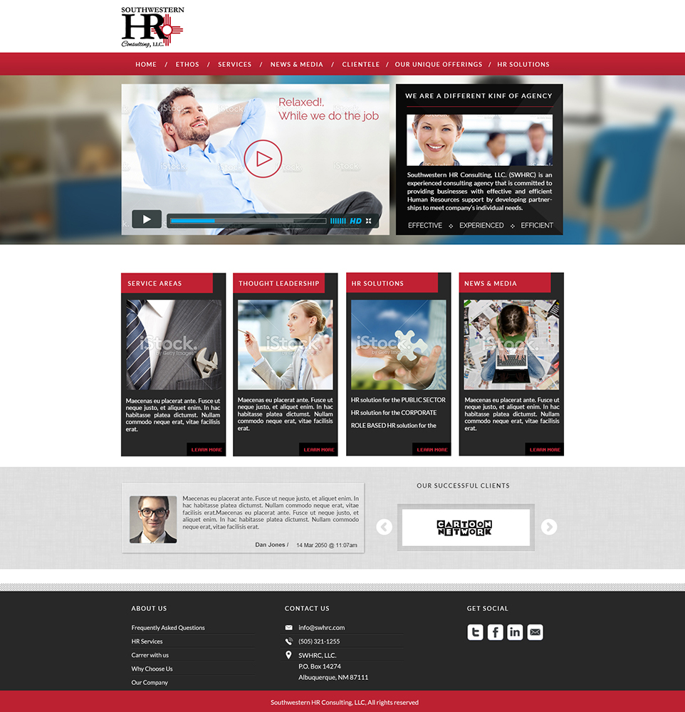 Web Design par amberegg pour Maverick Web Video | Design #3377117