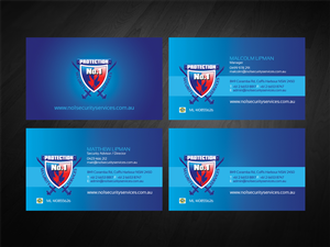 Visitenkarten-Design von diRtY.EMM für No. 1 Security Services Pty Ltd | Design: #3310968