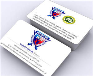 Visitenkarten-Design von Sbss für No. 1 Security Services Pty Ltd | Design: #3309443