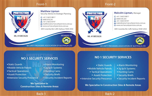 Visitenkarten-Design von Sbss für No. 1 Security Services Pty Ltd | Design: #3312956