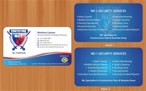 Visitenkarten-Design von Sbss für No. 1 Security Services Pty Ltd | Design: #3312988