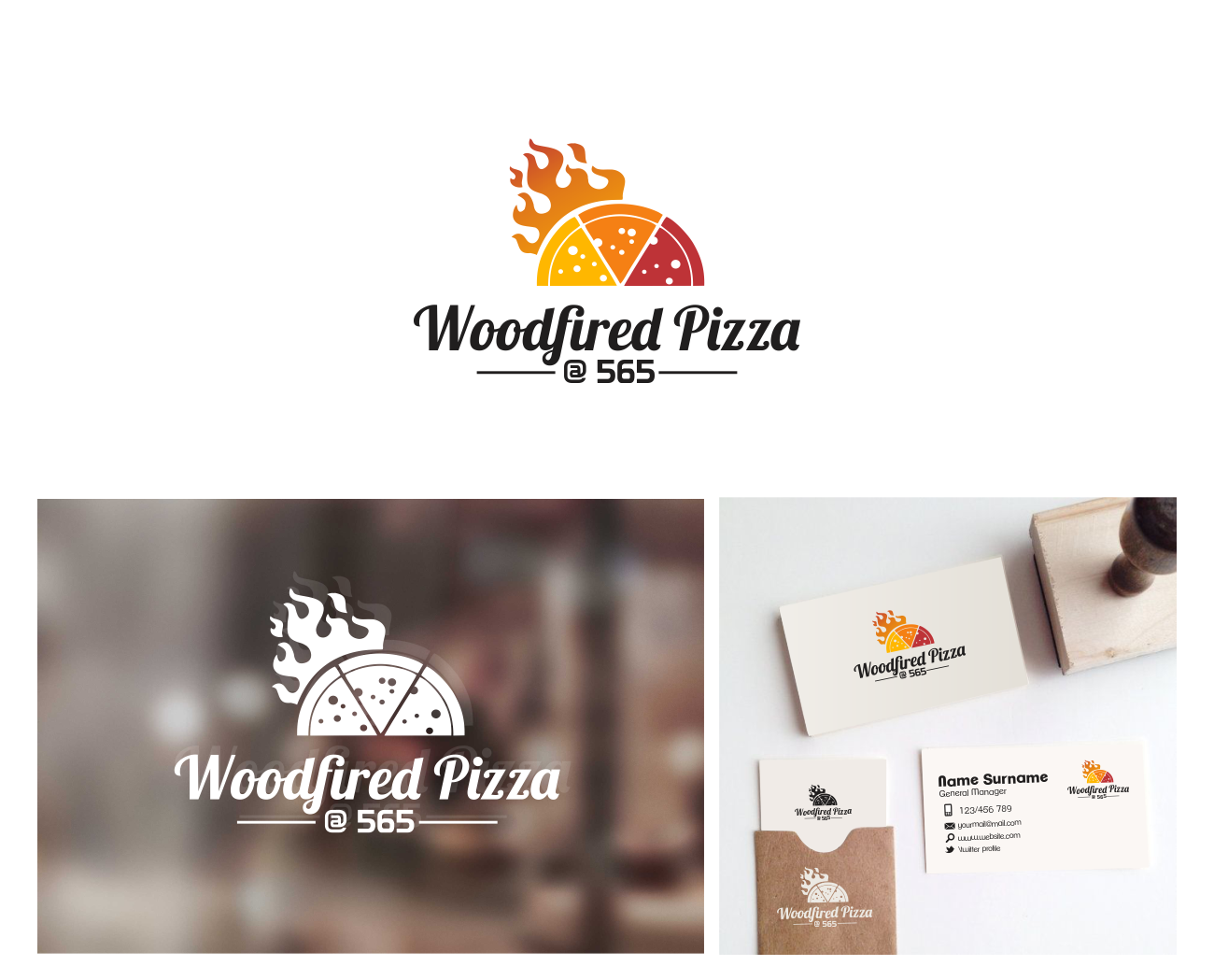 modern colorful restaurant logo