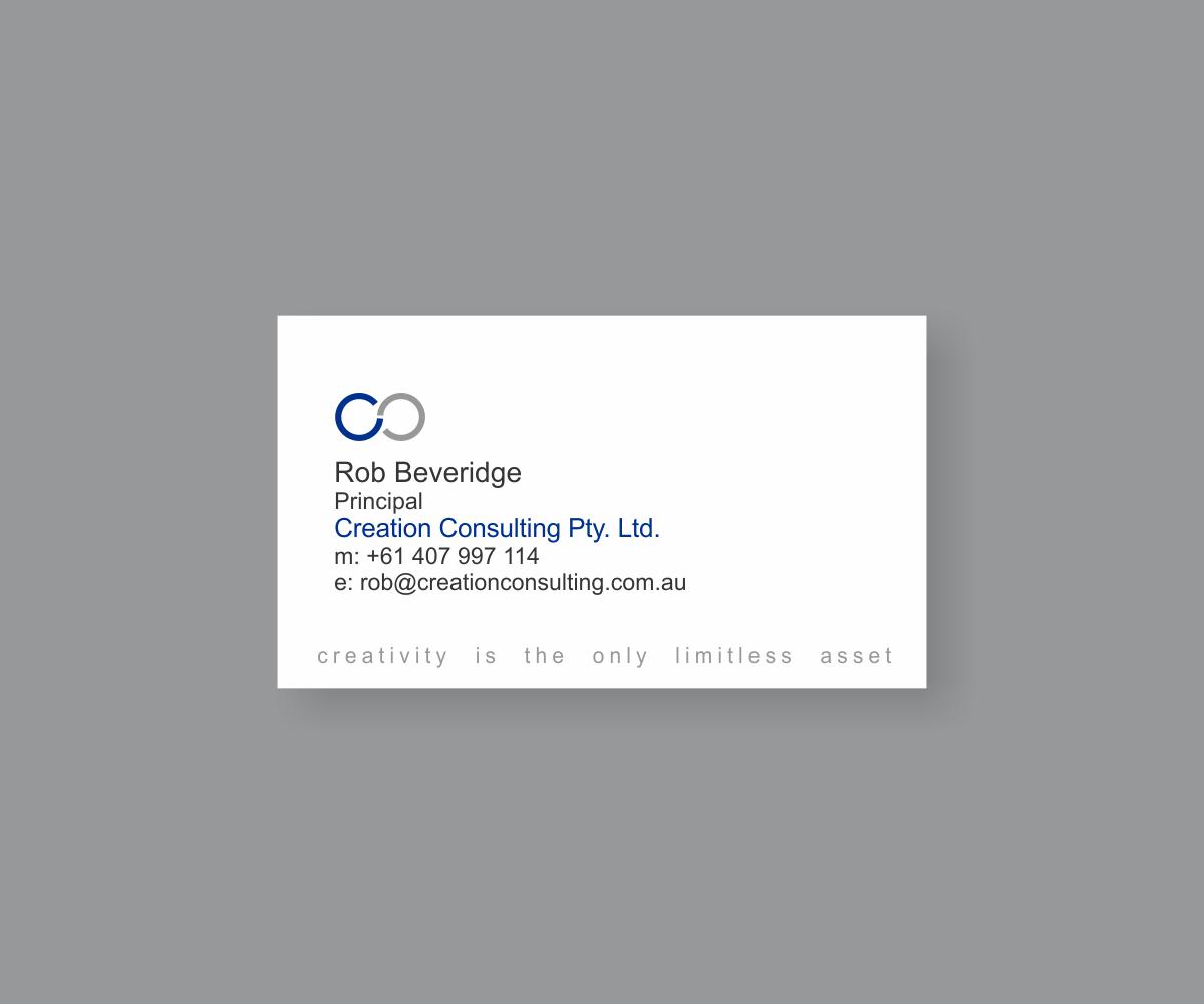 Visitenkarten-Design von SK für Creation Consulting | Design #3305681