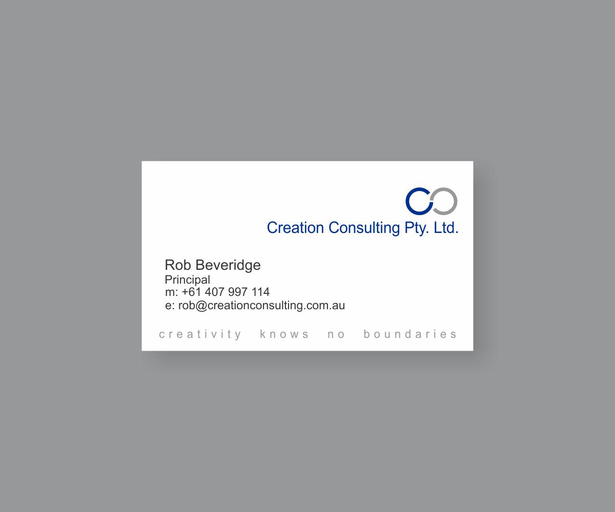 Design de Carte de Visite par SK pour Creation Consulting | Design #3311008