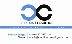 Diseño de Tarjeta de Presentación por Hardcore Design para Creation Consulting | Diseño: #3317935