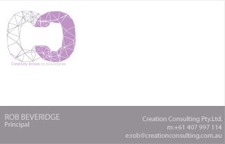 Design de Carte de Visite par saran86in pour Creation Consulting | Design #3310375