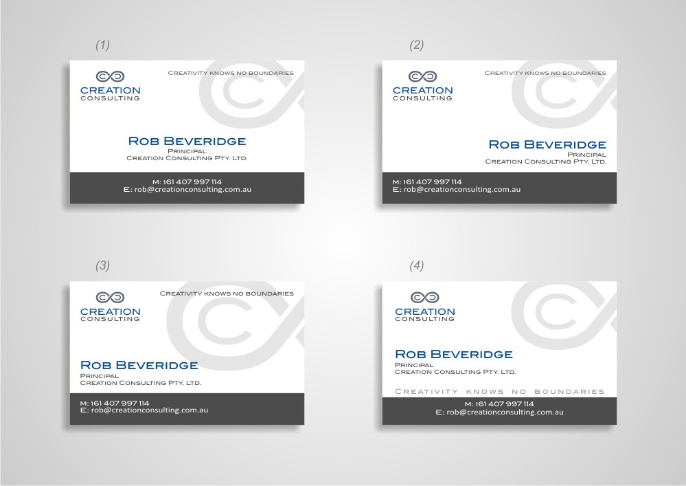 Design de Carte de Visite par Amduat Design pour Creation Consulting | Design #3311883