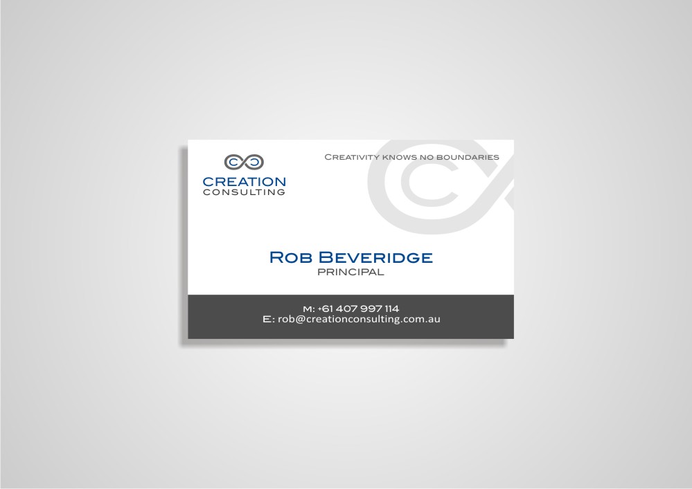 Diseño de Tarjeta de Presentación por Amduat Design para Creation Consulting | Diseño: #3313212