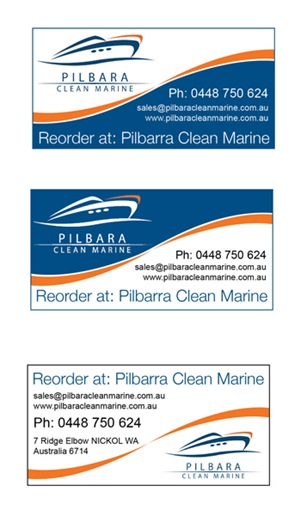 Diseño de Sticker por macwork para Pilbara Clean Marine | Diseño #813474