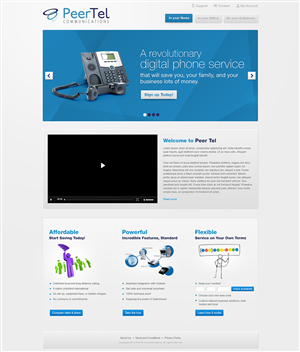 Web Design by Latest Design Ideas for PeerTel | Design: #3357563