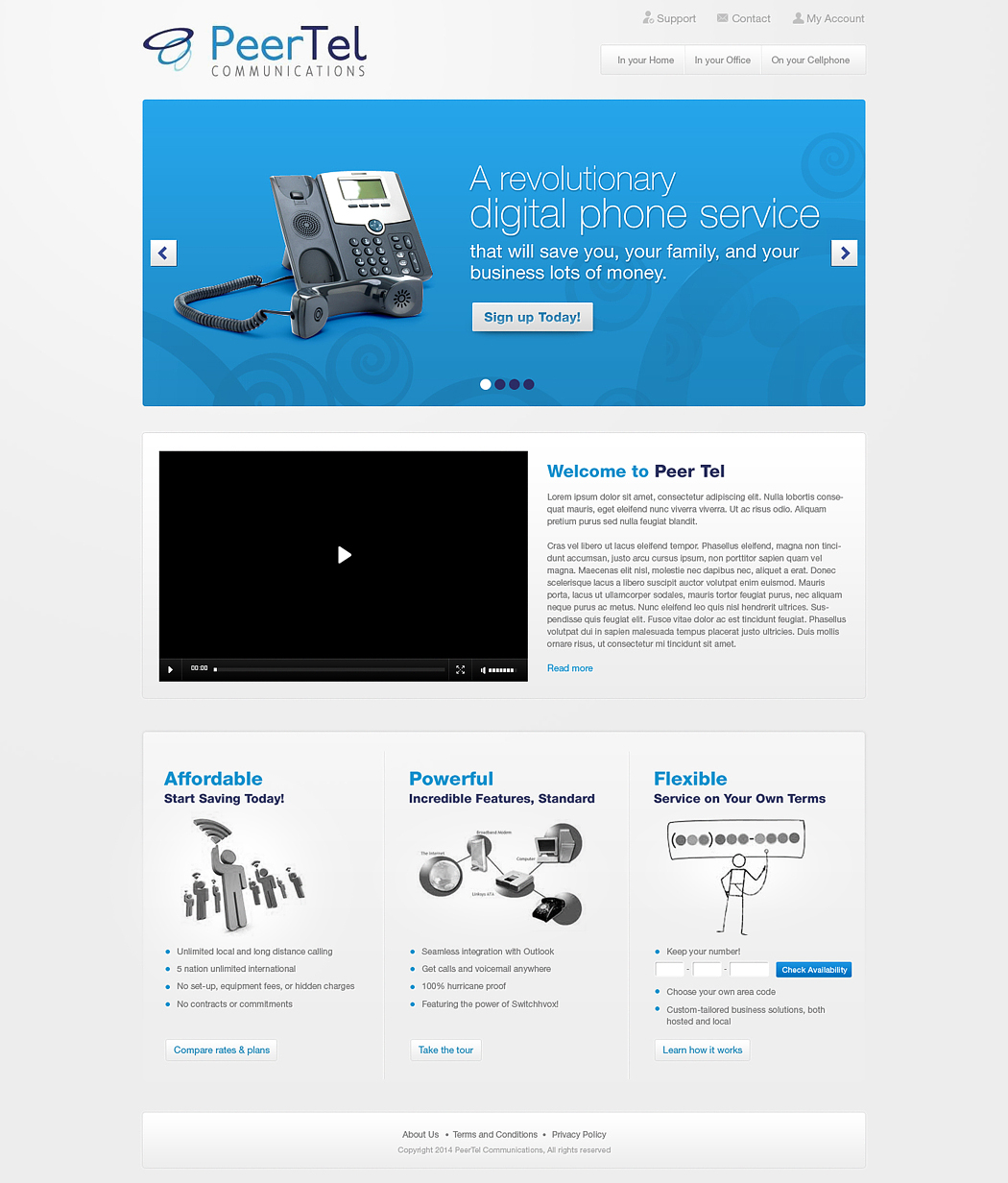 Web-Design von Latest Design Ideas für PeerTel | Design #3357865