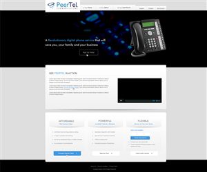 Web Design by aarsita for PeerTel | Design #3391670