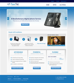 Web Design by 3dicon for PeerTel | Design #3387772