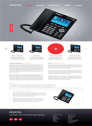 Web Design by Vinmax Infotech for PeerTel | Design #3306700
