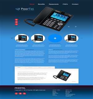 Web Design by OneUiUx for PeerTel | Design: #3368458