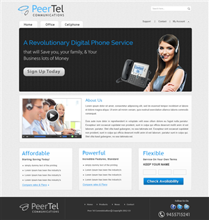Web Design by webxvision for PeerTel | Design #3314121