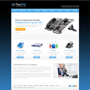 Web Design by pb for PeerTel | Design: #3308081