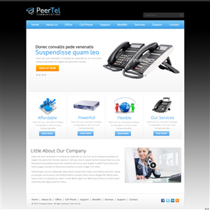 Web Design by pb for PeerTel | Design: #3308083