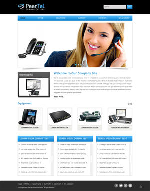 Web Design by pb for PeerTel | Design: #3308097
