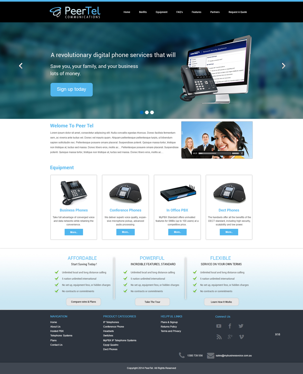 Web Design by pb for PeerTel | Design #3308101